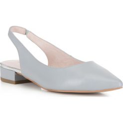 Buty damskie. Szare baleriny damskie Wittchen, bez wzorów, ze skóry, bez obcasa, na obcasie. W wyprzedaży za 169,91 zł.