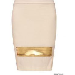 Spódnica ecru YY600054_RAL9016-1021. Szare spódniczki damskie Pakamera, bez wzorów, eleganckie, ołówkowe. Za 145,00 zł.