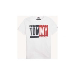 T-shirty z krótkim rękawem Dziecko Tommy Hilfiger KB0KB04994 PUFF. Białe t-shirty chłopięce TOMMY HILFIGER, bez wzorów, z krótkim rękawem. Za 135,22 zł.