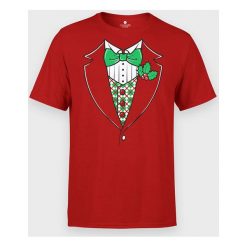 Koszulka męska Christmas Suit. Koszulki męskie MegaKoszulki, m, bez wzorów, z bawełny, z podwójnym kołnierzykiem, bez rękawów. Za 54,90 zł.