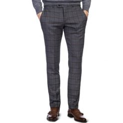 Spodnie LEONARDO GDPS900196. Szare spodnie męskie Giacomo Conti, m, bez wzorów, z elastanu, eleganckie. Za 599,00 zł.
