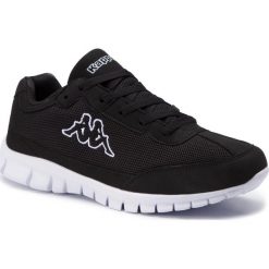 Sneakersy KAPPA - Rocket 242130 Black/White 1110. Czarne sneakersy męskie Kappa, na co dzień, bez wzorów, z tworzywa sztucznego, bez zapięcia. Za 119,00 zł.