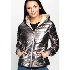 Kurtki damskie: Brązowa Kurtka Full Gloss