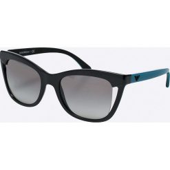 Emporio Armani - Okulary. Czarne okulary przeciwsłoneczne damskie marki Emporio Armani. Za 549,90 zł.