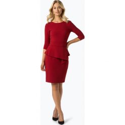 Paradi - Sukienka damska, czerwony. Czerwone sukienki damskie Paradi, do pracy, bez wzorów, eleganckie, bez kołnierzyka, bez rękawów, baskinki. Za 349,95 zł.