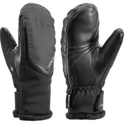 Leki Leki Rękawice damskie Stella S Lady Mitt black 6,5. Czarne rękawiczki damskie Leki, bez wzorów, ze skóry. W wyprzedaży za 319,00 zł.