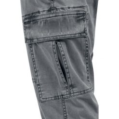 Urban Classics Washed Cargo Twill Jogging Pants Bojówki - Cargo szary. Szare bojówki męskie marki Urban Classics, długie. Za 199,90 zł.