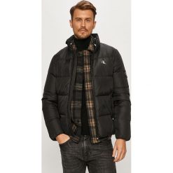 Calvin Klein Jeans - Kurtka puchowa. Czarne płaszcze męskie Calvin Klein Jeans, s, bez wzorów, z poliesteru, krótkie, bez kaptura. Za 899,90 zł.