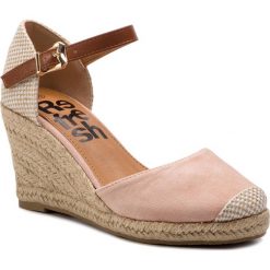 Espadryle REFRESH - 69769 Nude. Różowe espadryle damskie marki Refresh, bez wzorów, ze skóry ekologicznej, bez obcasa, na obcasie. Za 169,00 zł.