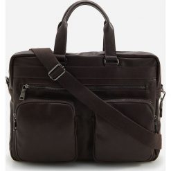 Torba z kieszenią na laptop - Brązowy. Pomarańczowe torby na laptopa Reserved. W wyprzedaży za 69,99 zł.