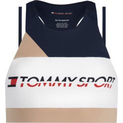 Biustonosz top Tommy Sport S10S100200. Topy damskie Tommy Sport, s, bez wzorów, z elastanu, bez kołnierzyka. W wyprzedaży za 129,00 zł.