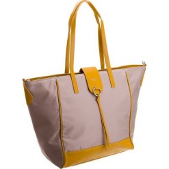 David jones® pojemna trapezowa torebka kieszenie schowki. Szare torebki klasyczne damskie David Jones, bez wzorów, ze skóry ekologicznej, na ramię, z breloczkiem. Za 107,90 zł.