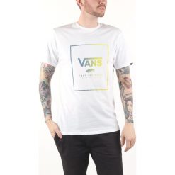 Vans Koszulka Biały. Białe podkoszulki męskie Vans, xs, z nadrukiem, z bawełny, z krótkim rękawem. Za 145,95 zł.