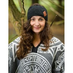 Opaska Handmade Czarna Perła. Czarne opaski damskie Pakamera, bez wzorów, z polaru. Za 79,00 zł.