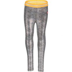 Legginsy w kolorze srebrnym. Szare legginsy dziewczęce marki Kidz-Art. W wyprzedaży za 49,95 zł.