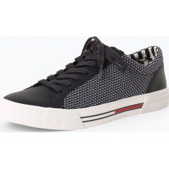 Tommy Jeans - Tenisówki męskie z dodatkiem skóry, niebieski. Niebieskie trampki męskie Tommy Jeans, bez wzorów, z jeansu, bez zapięcia. Za 359,95 zł.