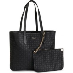 Torebka POLLINI - TE8427PP06Q6100B Vitello Nero. Czarne torebki klasyczne damskie Pollini, bez wzorów, z materiału, klasyczne, na ramię, bez dodatków. Za 629,00 zł.