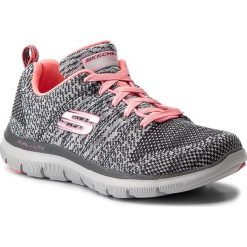 Buty SKECHERS - High Energy 12756/CCCL Charcoal/Coral. Szare buty sportowe damskie Skechers, bez wzorów, z tworzywa sztucznego, sportowe, na fitness i siłownię. W wyprzedaży za 179,00 zł.