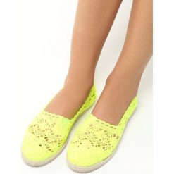 Espadryle damskie: Limonkowe Espadryle Hese