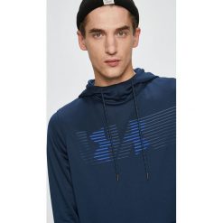 Under Armour - Bluza. Zielone bluzy męskie Under Armour, s, z nadrukiem, z poliesteru, z kapturem, bez rękawów, z kapturem. W wyprzedaży za 199,90 zł.