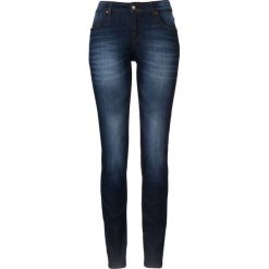 Boyfriendy damskie: Wygodne dżinsy ze stretchem SKINNY bonprix ciemnoniebieski "used"
