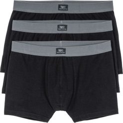 Bokserki bonprix czarny. Czarne bokserki męskie bonprix, bez wzorów. Za 50,97 zł.