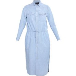 Sukienki hiszpanki: GStar TACOMA LONG SHIRT DRESS LS Sukienka koszulowa lt wt blue lockstart chambray