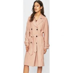 Only - Płaszcz. Różowe płaszcze damskie marki ONLY, s, w paski, z poliesteru, klasyczne. Za 259,90 zł.