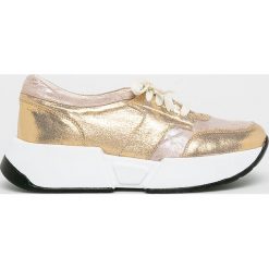 Answear - Buty. Żółte buty sportowe damskie ANSWEAR, bez wzorów, ze skóry, sportowe. W wyprzedaży za 89,90 zł.