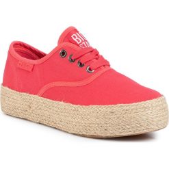 Espadryle BIG STAR - FF274141 Red. Czerwone espadryle damskie BIG STAR, bez wzorów, z tworzywa sztucznego, retro, bez obcasa, na obcasie, bez zapięcia. Za 119,00 zł.
