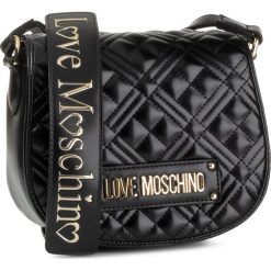 Torebka LOVE MOSCHINO JC4006PP1ALA0000. Czarne listonoszki damskie Love Moschino, bez wzorów, bez dodatków. W wyprzedaży za 449,00 zł.