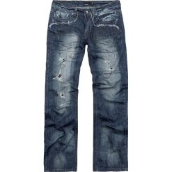 Forplay Salomon Jeansy ciemnoniebieski. Niebieskie jeansy męskie marki Forplay, na co dzień, s, w kratkę, z jeansu, vintage, długie. Za 164,90 zł.