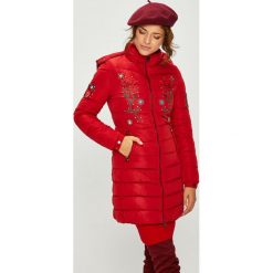 Desigual - Kurtka. Szare bomberki damskie Desigual, z haftami, z poliesteru. Za 849,90 zł.