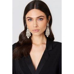 Kolczyki damskie: NA-KD Accessories Kolczyki ze strassem Big Ice – Gold