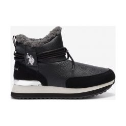 U.S. Polo Assn Vanessa1 Śniegowce Czarny. Czarne śniegowce damskie U.S. Polo Assn., na zimę, z materiału, bez zapięcia. Za 412,95 zł.
