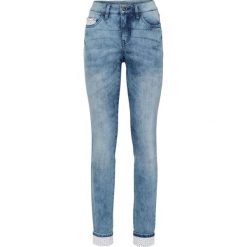 Dżinsy SKINNY bonprix niebieski "stone”. Niebieskie jeansy damskie bonprix. Za 129,99 zł.