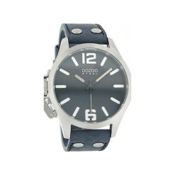 Zegarek OOZOO Steel OS059 black/white. Niebieskie, analogowe zegarki męskie marki Moderntime, srebrne. Za 379,00 zł.