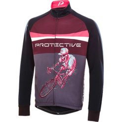 T-shirty męskie: Koszulka kolarska „Hellrider” w kolorze czarno-różowym