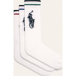 Polo Ralph Lauren - Skarpety (3-pack). Białe skarpetki męskie Polo Ralph Lauren, bez wzorów, z elastanu. Za 129,90 zł.