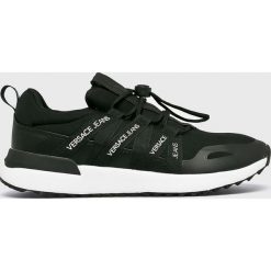 Versace Jeans - Buty. Czarne buty sportowe męskie Versace Jeans, z jeansu, na sznurówki. Za 499,90 zł.