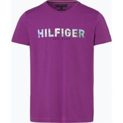 Tommy Hilfiger - T-shirt męski, różowy. Różowe t-shirty męskie TOMMY HILFIGER, xxl, z haftami, eleganckie, bez kołnierzyka. Za 179,95 zł.