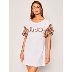 Sukienka codzienna Liu Jo Beachwear VA0045 J5003. Czarne sukienki damskie Liu Jo Beachwear, na co dzień, na lato, s, bez wzorów, z elastanu, bez kołnierzyka, bez rękawów, proste. Za 379,00 zł.