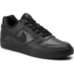 Buty NIKE - Sb Delta Force Vulc 942237 002 Black/Black/Anthracite. Czarne półbuty męskie Nike, na co dzień, bez wzorów, ze skóry, bez zapięcia. W wyprzedaży za 189,00 zł.