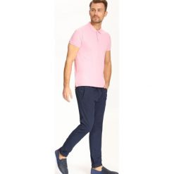 T-SHIRT POLO MĘSKI GŁADKI. Szare koszulki polo Top Secret, m, z bawełny. Za 29,99 zł.