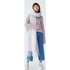 Luźny wełniany sweter. Szare swetry damskie Pull&Bear, bez wzorów, z wełny, bez rękawów, bez kaptura. Za 139,00 zł.