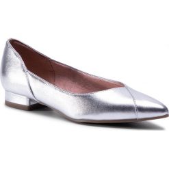 Półbuty TAMARIS - 1-22102-35 Silver 941. Szare półbuty damskie Tamaris, na co dzień, bez wzorów, ze skóry, bez obcasa, na obcasie, bez zapięcia. Za 269,00 zł.