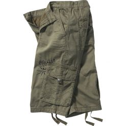 Długie bermudy bojówki Loose Fit bonprix ciemnooliwkowy. Zielone spodenki i szorty męskie bonprix, m, długie. Za 109,99 zł.