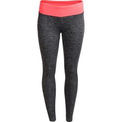 Legginsy treningowe damskie SPDF600 - szary melanż - Outhorn. Szare spodnie damskie Outhorn, na lato, melanż, ze skóry, na fitness i siłownię. W wyprzedaży za 49,99 zł.