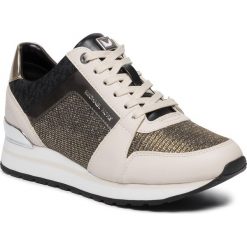 Sneakersy MICHAEL MICHAEL KORS - Billie Trainer 43F9BIFS3D Blk/Gold. Żółte półbuty damskie MICHAEL Michael Kors, ze skóry ekologicznej. Za 749,00 zł.