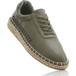 Espadryle damskie: Espadryle bonprix oliwkowy